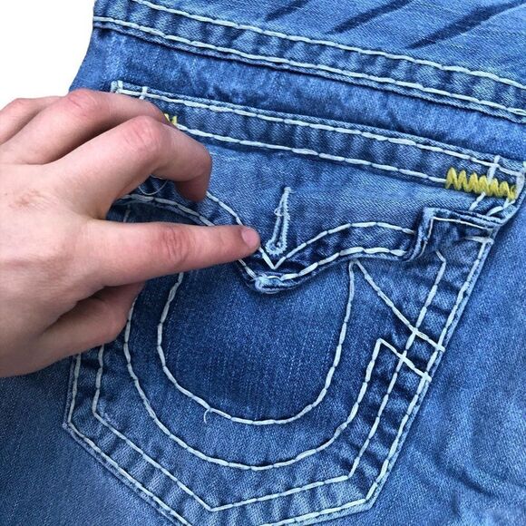 True Religion Jeans Size 40 RICKY SUPER T Blue - Picture 10 of 11